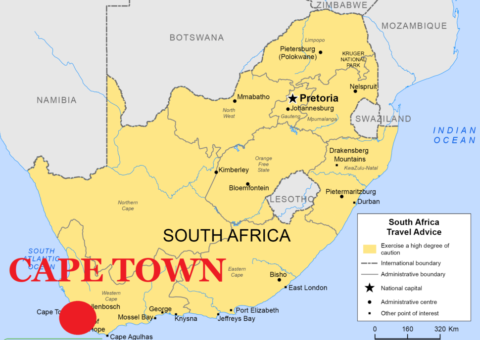 Cape Town South Africa Map - United States Map